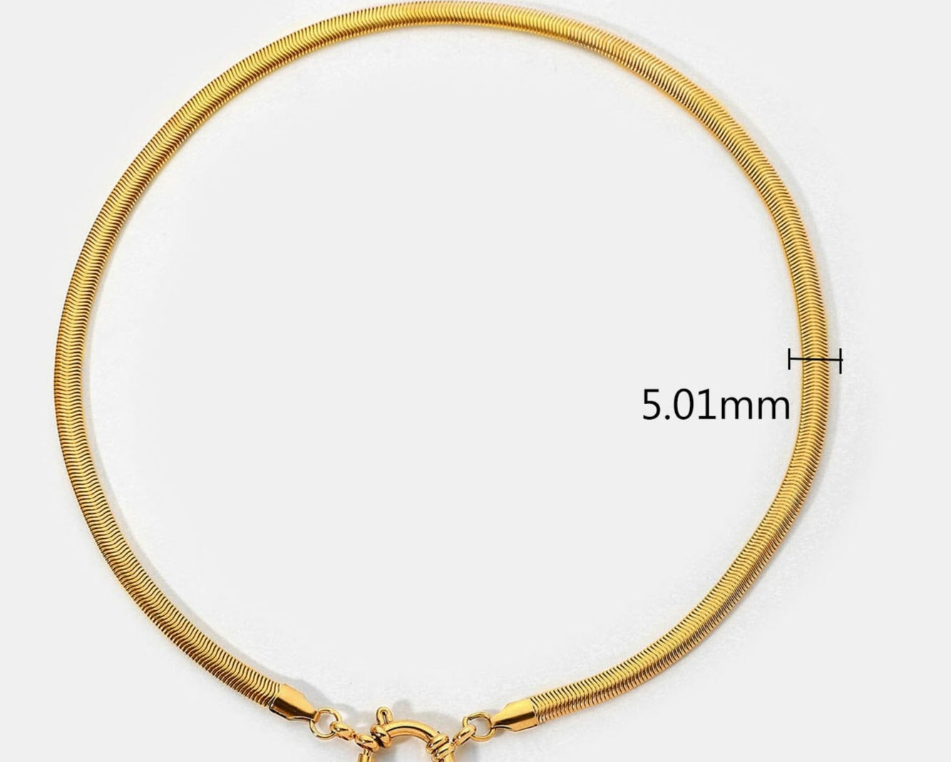 18K Gold IP Plated Layered Necklace