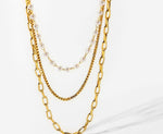 Load image into Gallery viewer, 18K Gold IP Plated Layered Necklace
