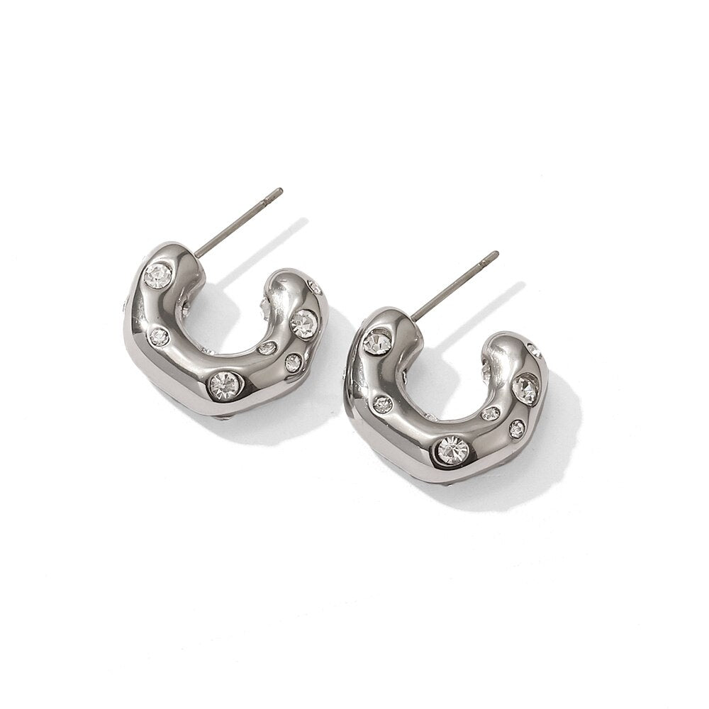 Irregular C-shaped Earrings