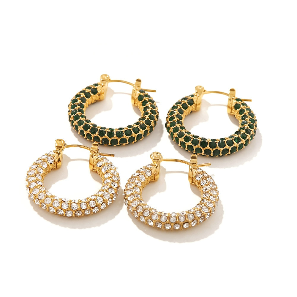 Mini Bling Hoop Earrings