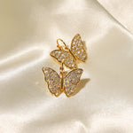 Load image into Gallery viewer, Butterfly Drop Earrings
