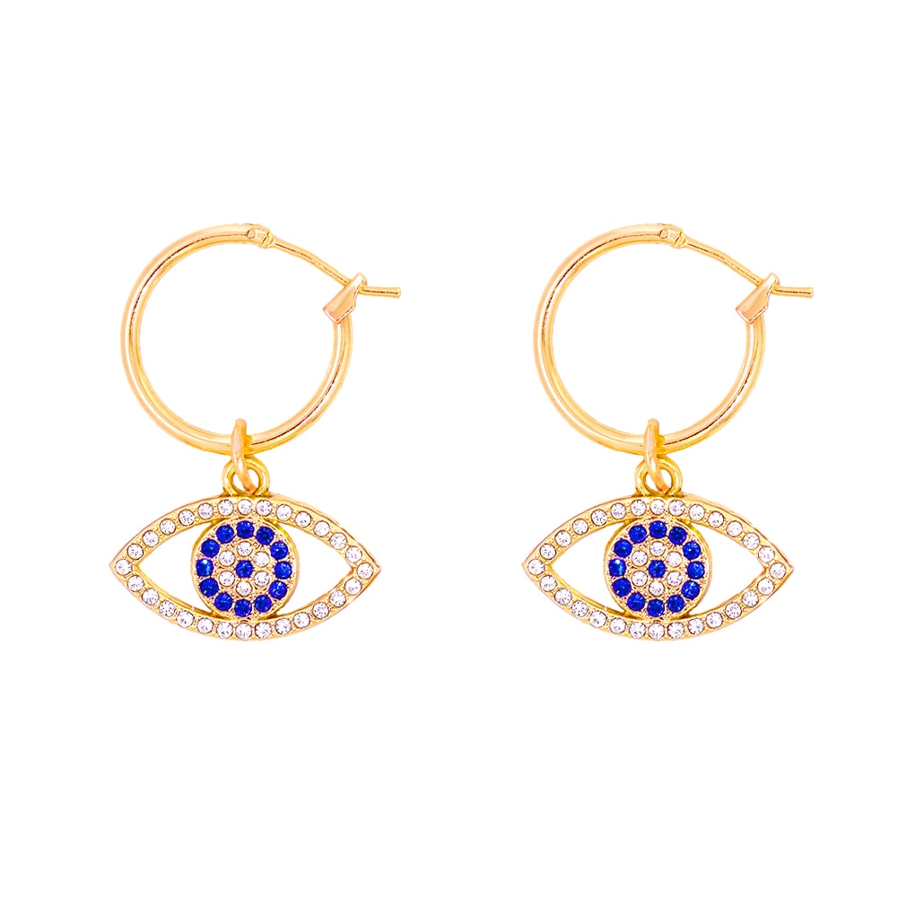 Evil Eye Hoop Earrings