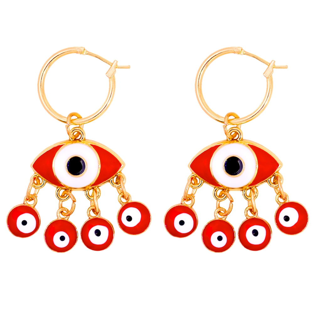 Evil Eye Hoop Earrings