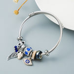 Carica l&#39;immagine nel visualizzatore di Gallery, Stainless Steel Evil Eye Bracelet Adjustable-Various Styles
