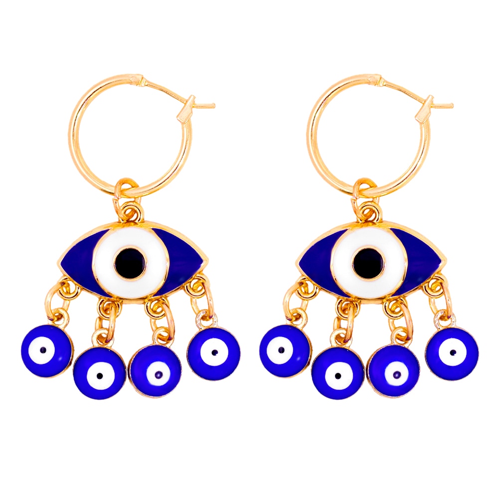 Evil Eye Hoop Earrings