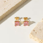 Load image into Gallery viewer, Inlaid Square Earrings
