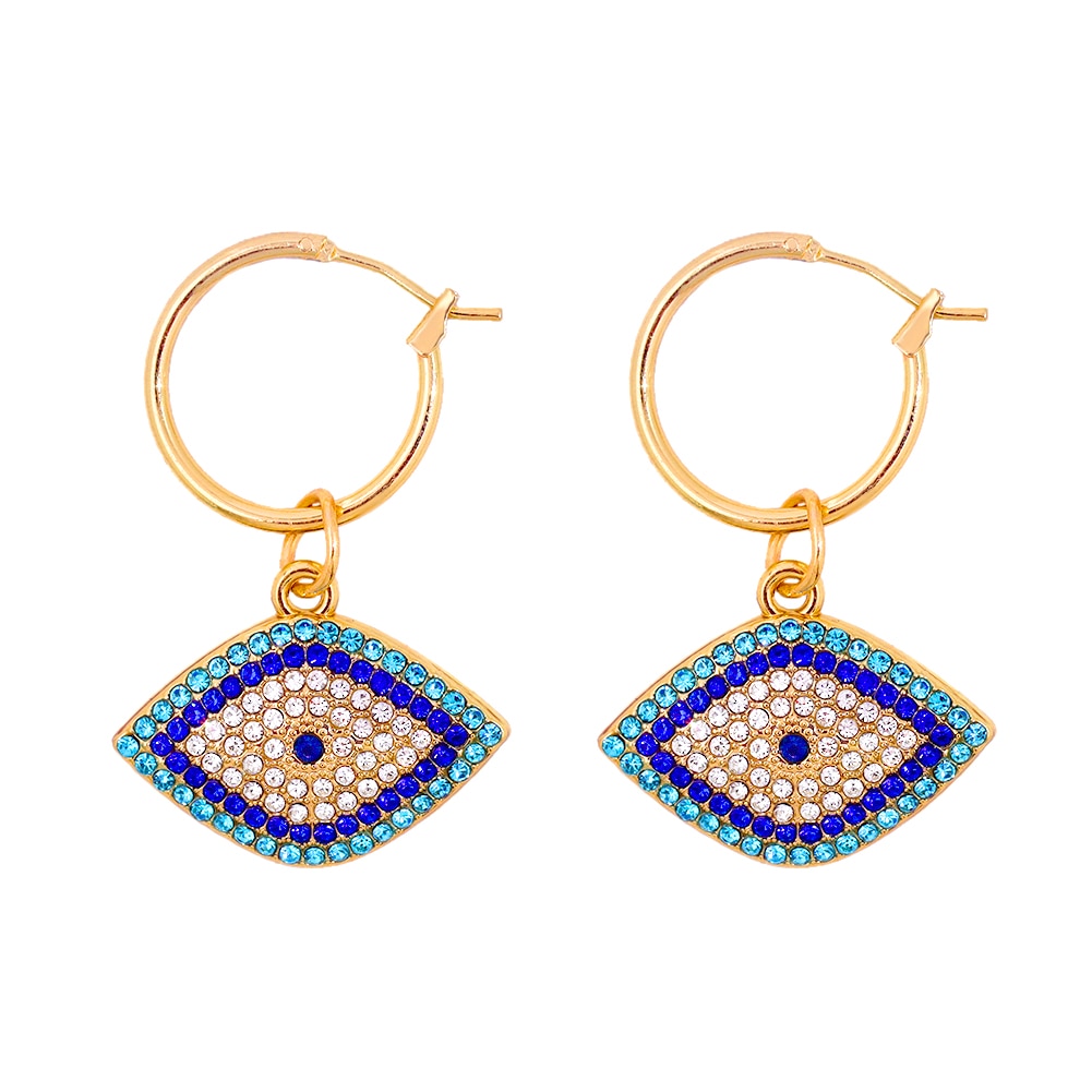 Evil Eye Hoop Earrings