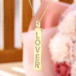 Load image into Gallery viewer, Stainless Steel Strip Letter Pendant
