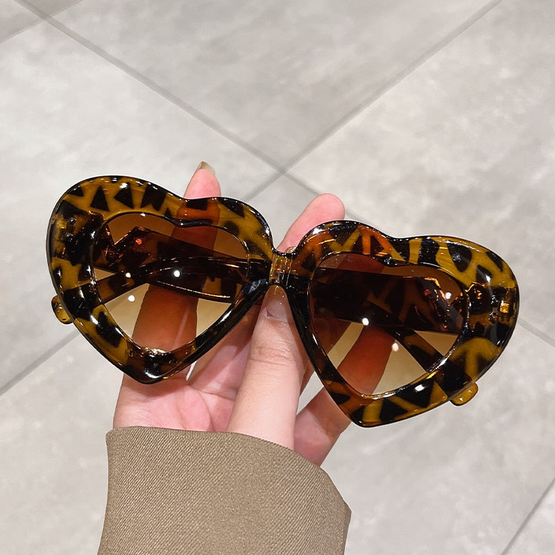 New Multicolored Heart Shape Sunglasses