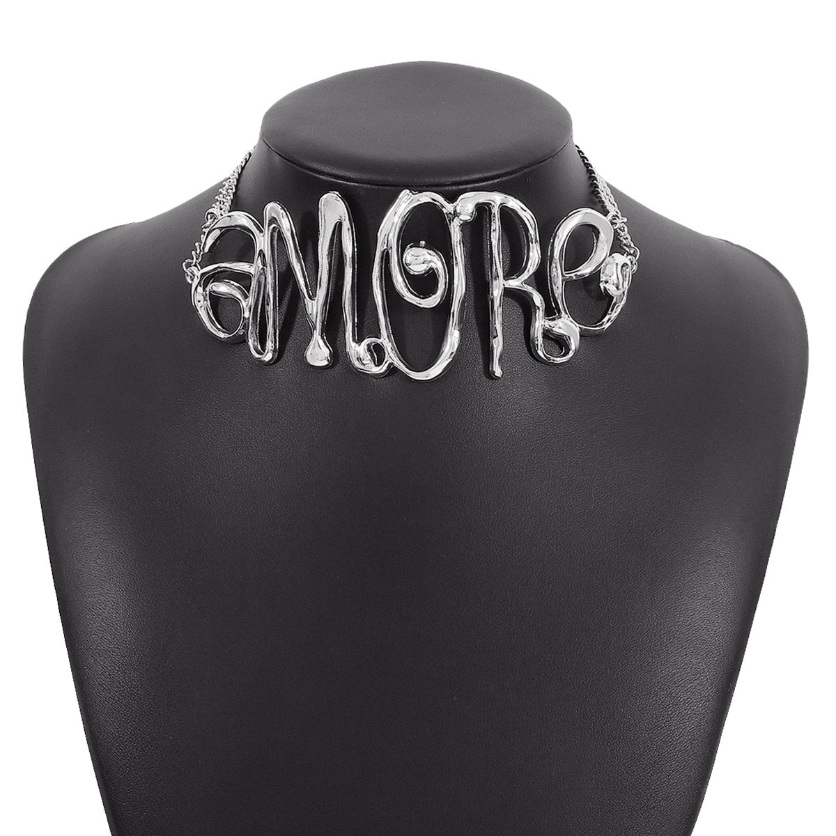 Exaggerated Letter Choker