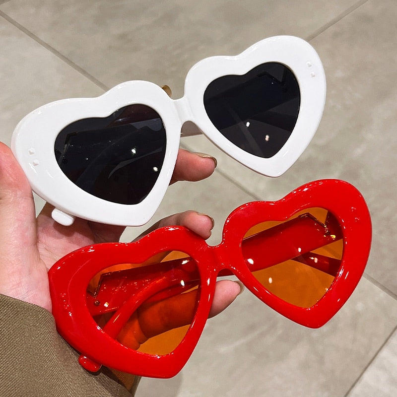 New Multicolored Heart Shape Sunglasses