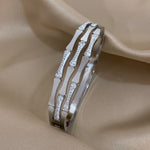 画像をギャラリービューアに読み込む, Inlaid Crystal Stainless Steel Bracelets
