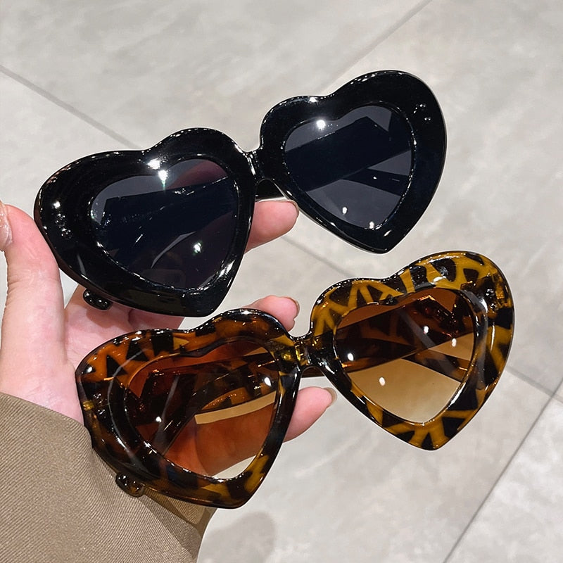 New Multicolored Heart Shape Sunglasses