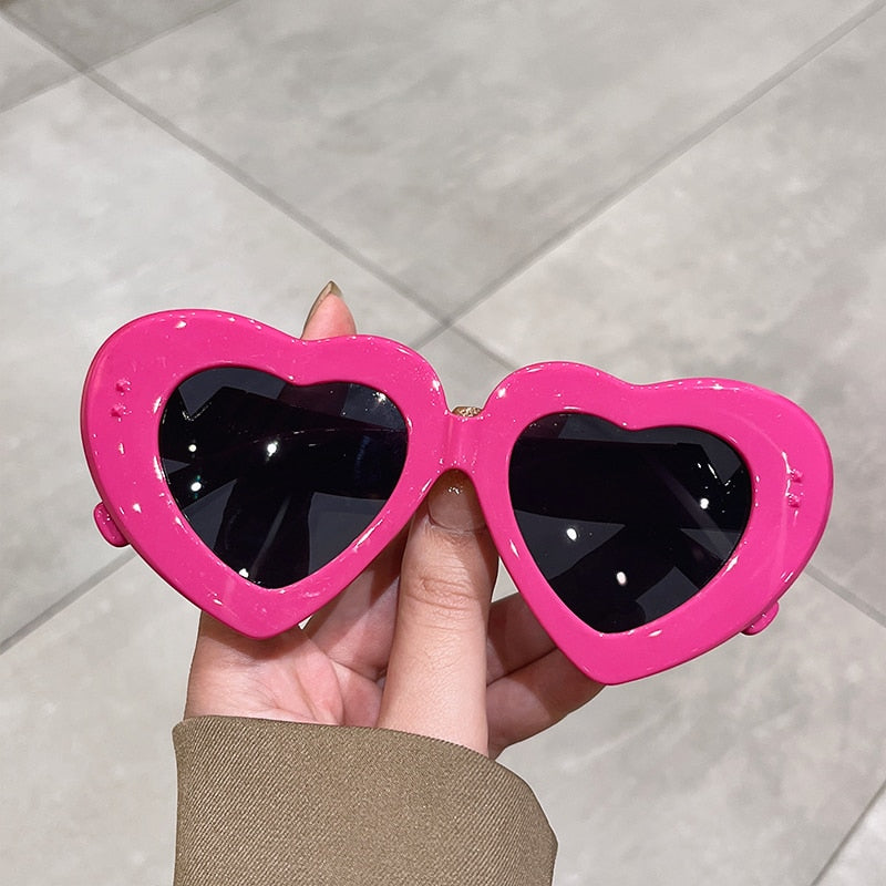 New Multicolored Heart Shape Sunglasses