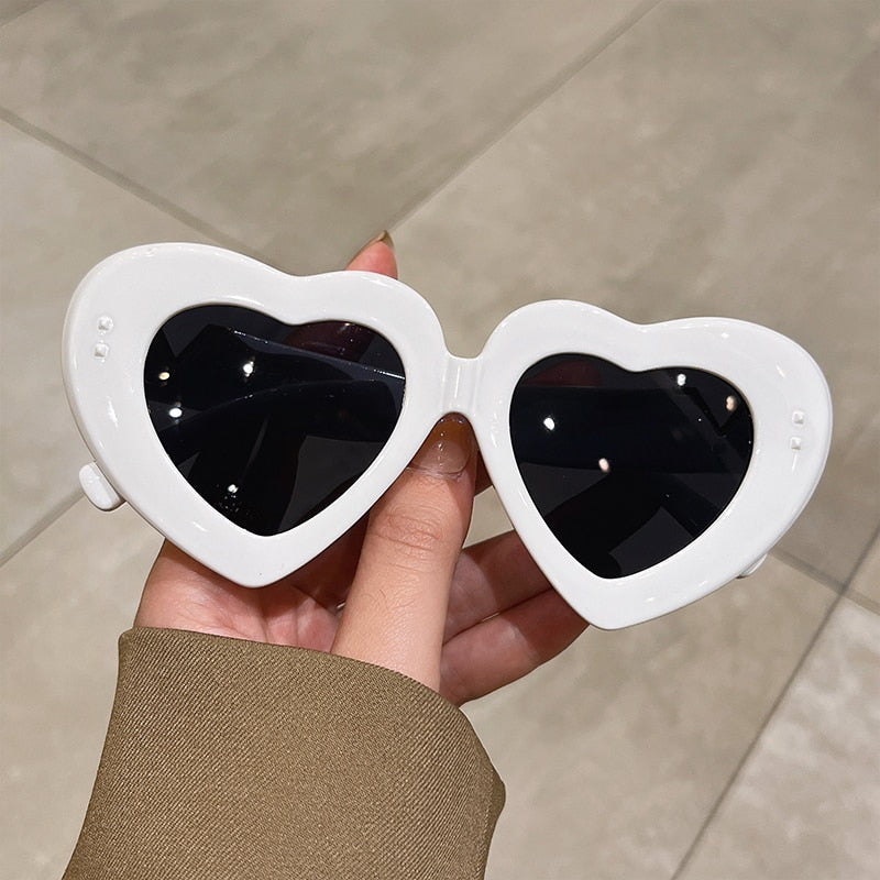 New Multicolored Heart Shape Sunglasses