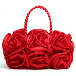 Load image into Gallery viewer, Satin Rose Clutch
