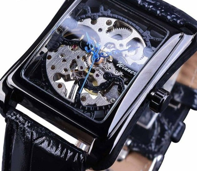 Rectangle Hollow Mens Watches