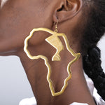 画像をギャラリービューアに読み込む, African Map Earrings
