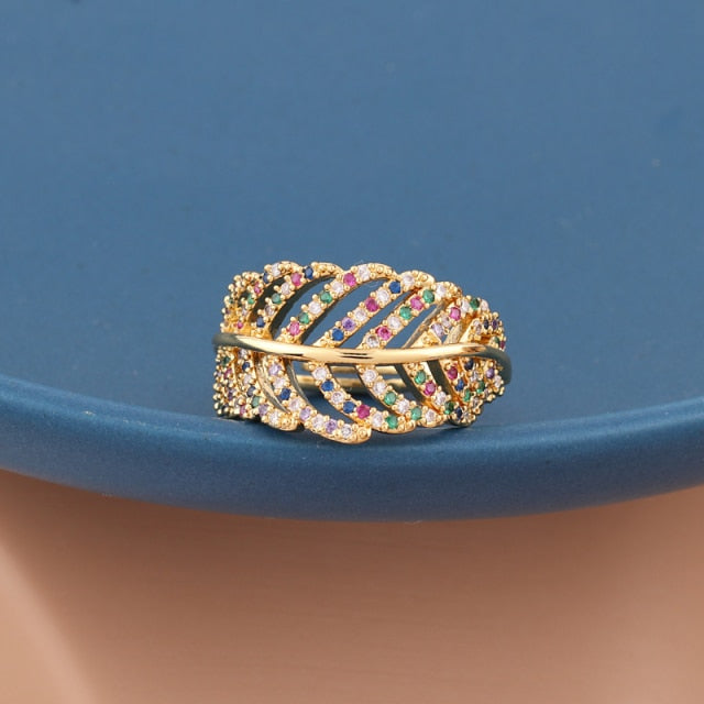 Rainbow Stacked Rings