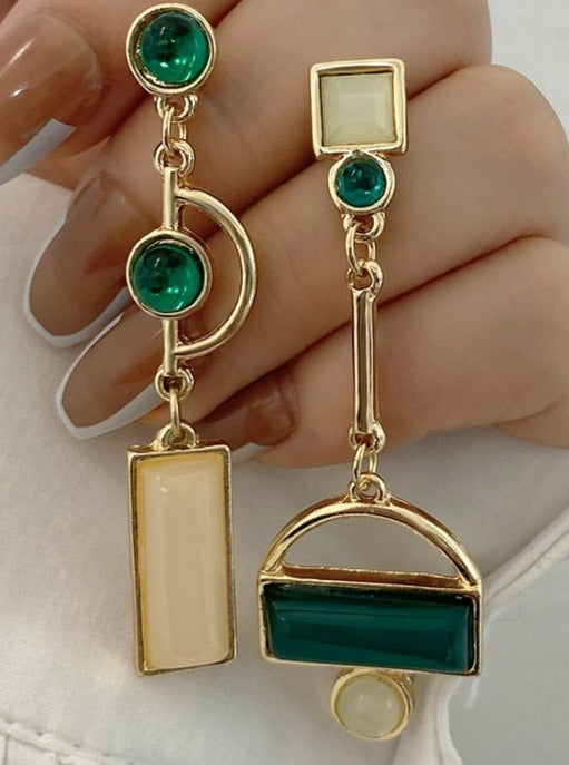 Asymmetric Drop Earrings