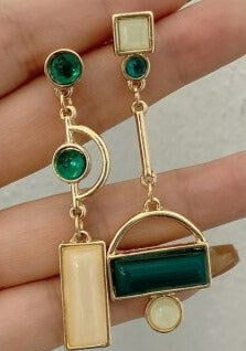 Asymmetric Drop Earrings