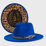 Load image into Gallery viewer, Leopard Print Fedora Hat
