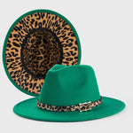 Cargar imagen en el visor de la galería, Leopard Print Fedora Hat
